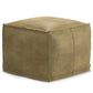 Sheffield - Handcrafted Square Pouf - Furniture Home Direct