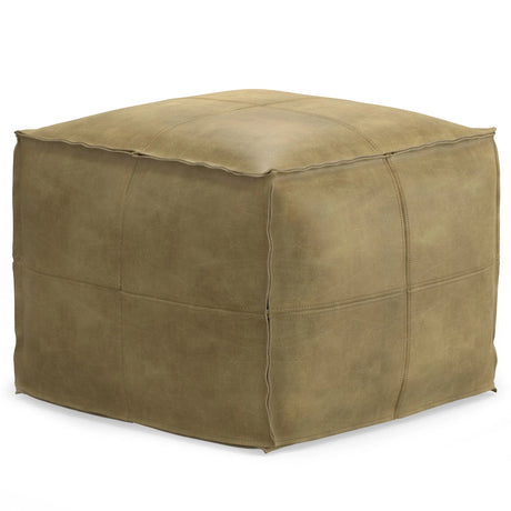 Sheffield - Handcrafted Square Pouf - Furniture Home Direct