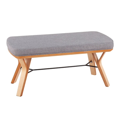 Folia - Mid Century / Modern Bench - Furniture Home Direct