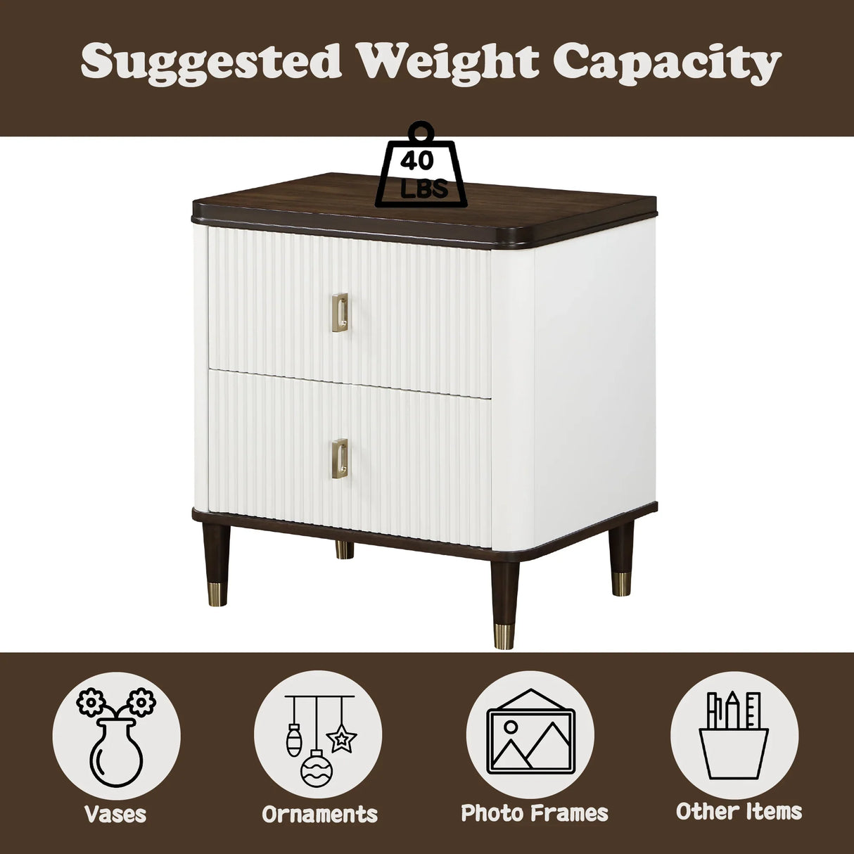 Bedroom Set Modern Wood Finish With Dark Tops White - Furniture Home Direct