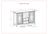 Connaught - Tall TV Stand - Brown - Furniture Home Direct