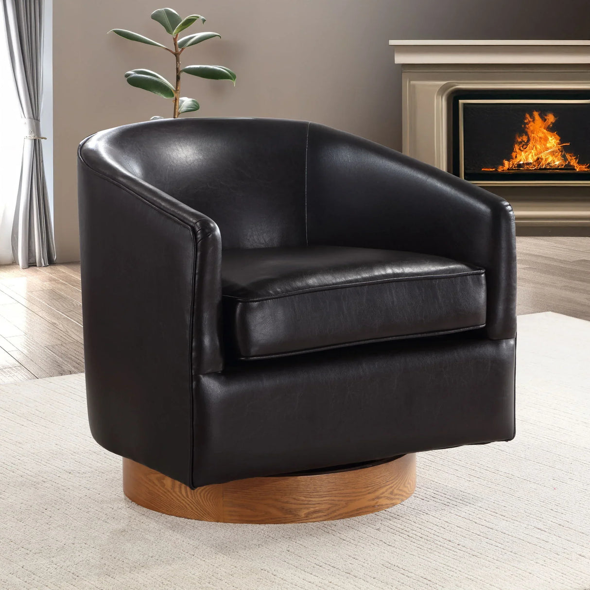 Maisy - Barrel Swivel Chair - Furniture Home Direct
