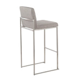Fuji - Contemporary And Modern Elegance High Back Barstool - Furniture Home Direct