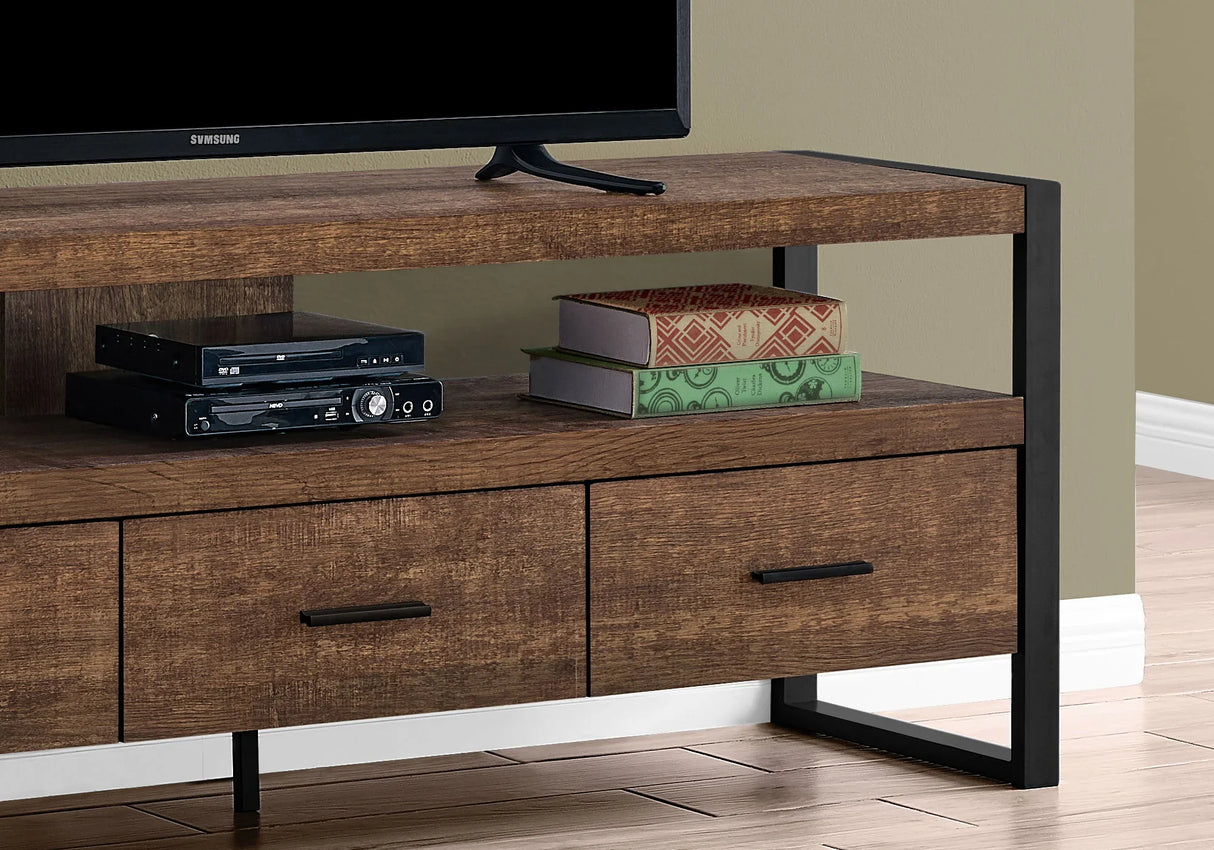 TV Stand, Console, Media Entertainment Center, Storage Drawers, Modern - Furniture Home Direct