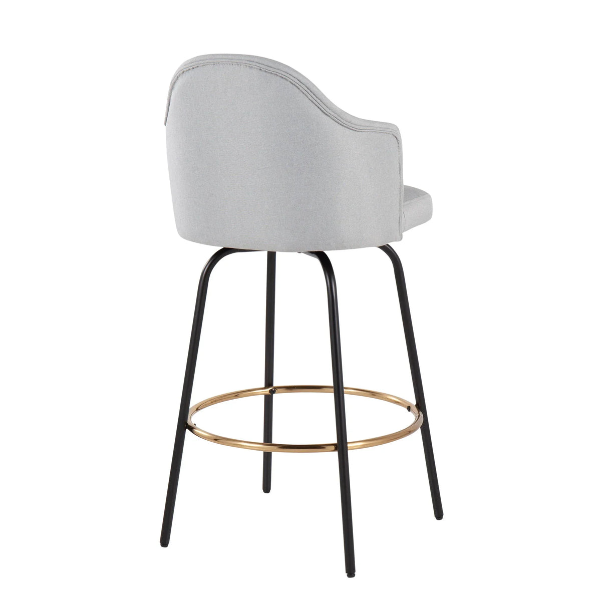 Ahoy - Contemporary Fixed Height Counter Stool Round Footrest (Set of 2) - Furniture Home Direct