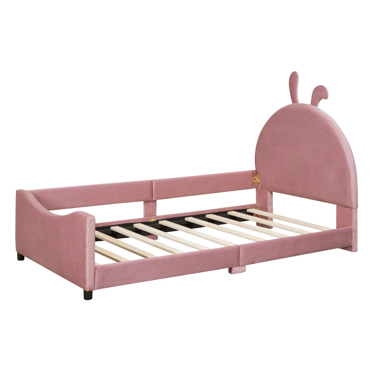 Upholstered Daybed With Rabbit Ear Shaped Headboard - Furniture Home Direct