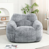 Beanbag Sofa Chair With Armrests Stuffed High Density Foam - Furniture Home Direct