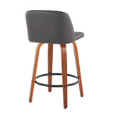 Toriano - Mid Century Modern, Counter Stool (Set of 2) - Furniture Home Direct
