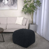 Spongy Microfiber Square Pouf Soft Seating - Furniture Home Direct