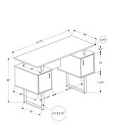 Computer Desk, Home Office, Laptop, Storage, Work, Contemporary, Modern - Furniture Home Direct