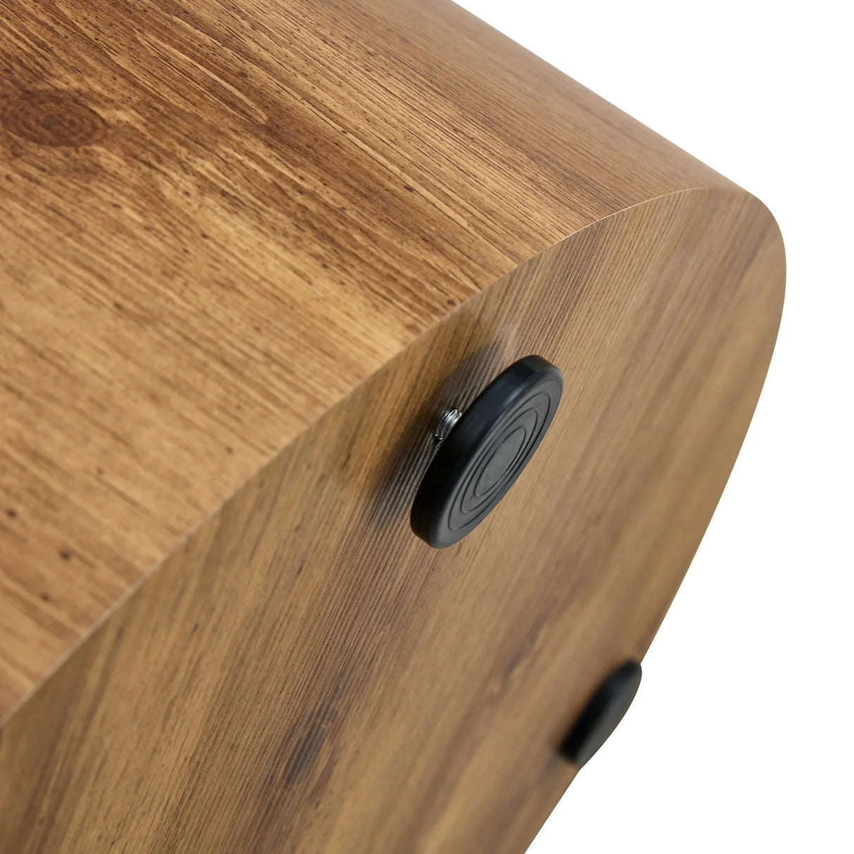 Coffee Table Cylindrical Wood Design Accent Warm Brown - Furniture Home Direct