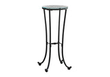 Accent Side Table, Plant Stand, Round, Contemporary & Modern - Black - Furniture Home Direct