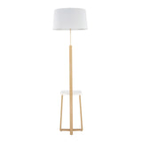 Cosmo - Shelf Contemporary / Glam Floor Lamp - Furniture Home Direct