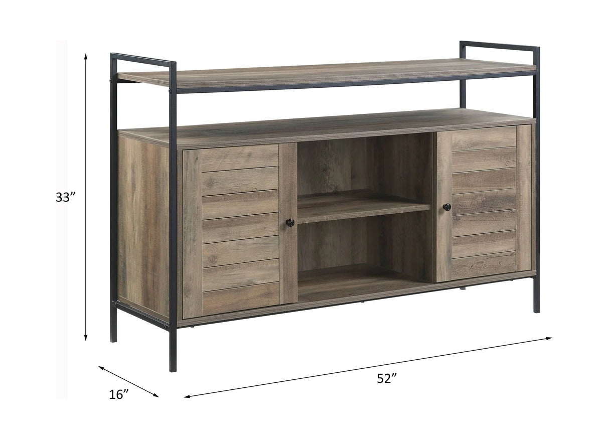 Baina - Rustic TV Stand - Oak - Furniture Home Direct