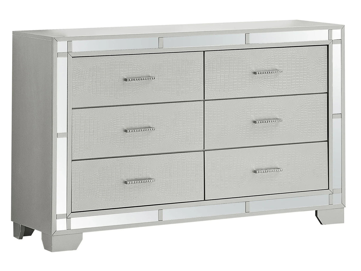 Madison - Dresser - Silver Champagne - Furniture Home Direct