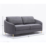 Yuina - Linen Sofa - Gray - Furniture Home Direct