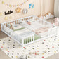 Double Floor Bed With Fence, Guardrails, Without Door - Furniture Home Direct