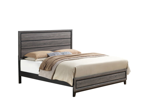 Queen Bedroom Set With Bed Dresser Nightstand Casual Gray - Furniture Home Direct