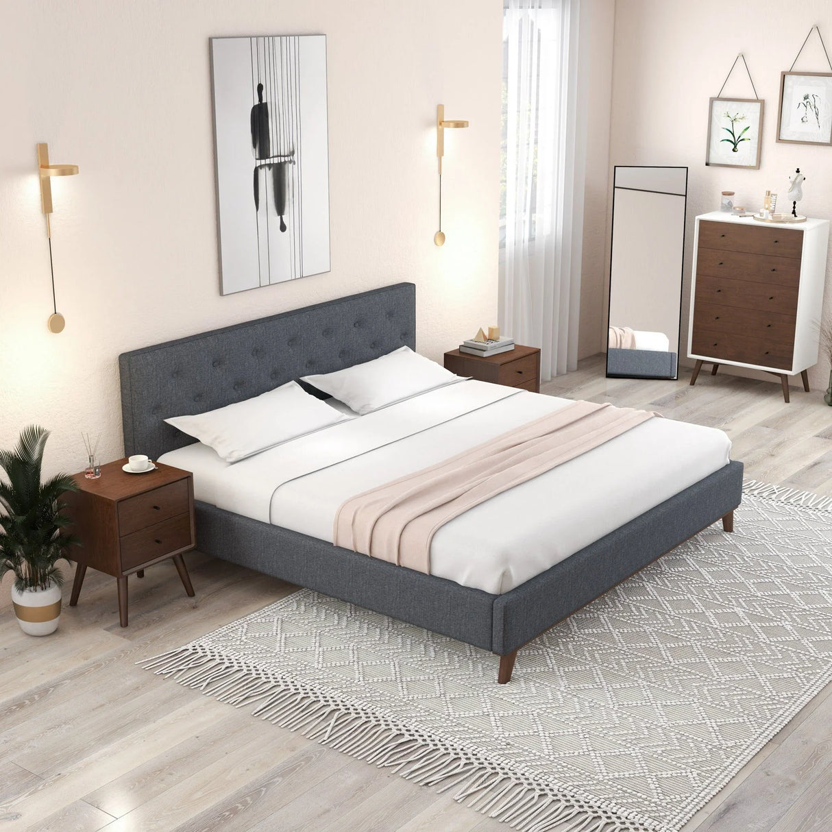 Graceville - Elegant Design Platform Bed - Furniture Home Direct