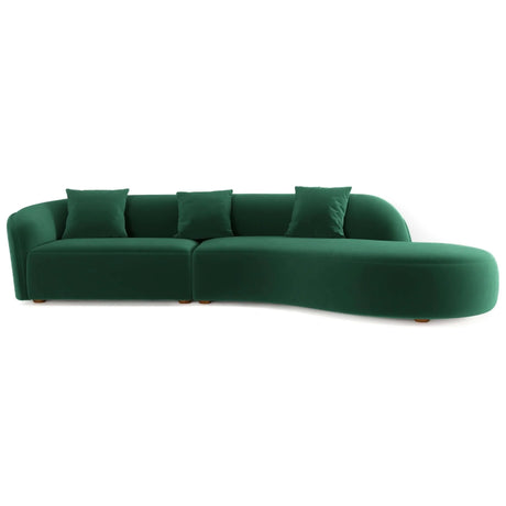 Elijah - Japandi Style Curvy Sectional Sofa - Furniture Home Direct