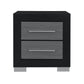 Elsa - 2 Toned Nightstand With Bar Handle And Spacious Drawers - Furniture Home Direct