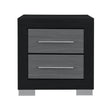 Elsa - 2 Toned Nightstand With Bar Handle And Spacious Drawers - Furniture Home Direct