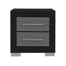 Elsa - 2 Toned Nightstand With Bar Handle And Spacious Drawers - Furniture Home Direct