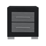 Elsa - 2 Toned Nightstand With Bar Handle And Spacious Drawers - Furniture Home Direct