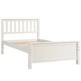 Platform Bed With Headboard, Footboard And Wood Slat Support - Furniture Home Direct