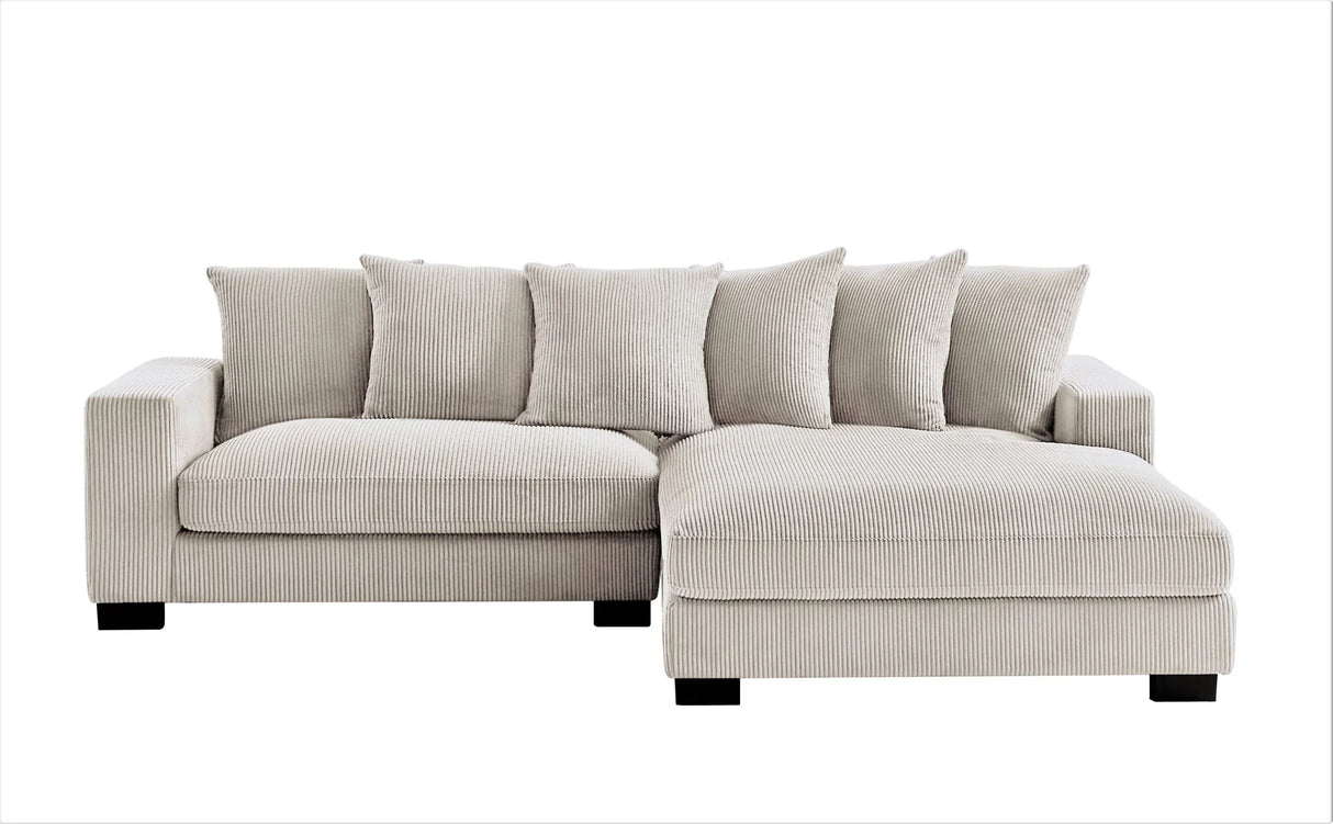 Luxe - Oversized 2 Piece Sectional Couches For Living Room, L Shaped Sofa With Chaise - Furniture Home Direct