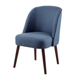 Bexley - Rounded Back Dining Chair With Wraparound Back - Blue - Furniture Home Direct