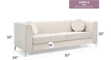Delray - Micro Suede Sofa - Furniture Home Direct