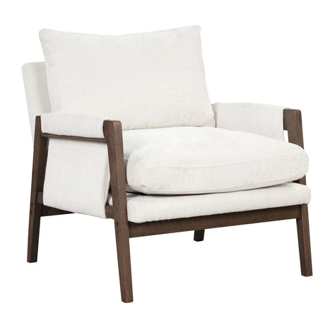 Mid-Century Modern Velvet Accent Chair, Leisure Chair With Solid Wood And Thick Seat Cushion For Living Room, Bedroom, Studio - Furniture Home Direct