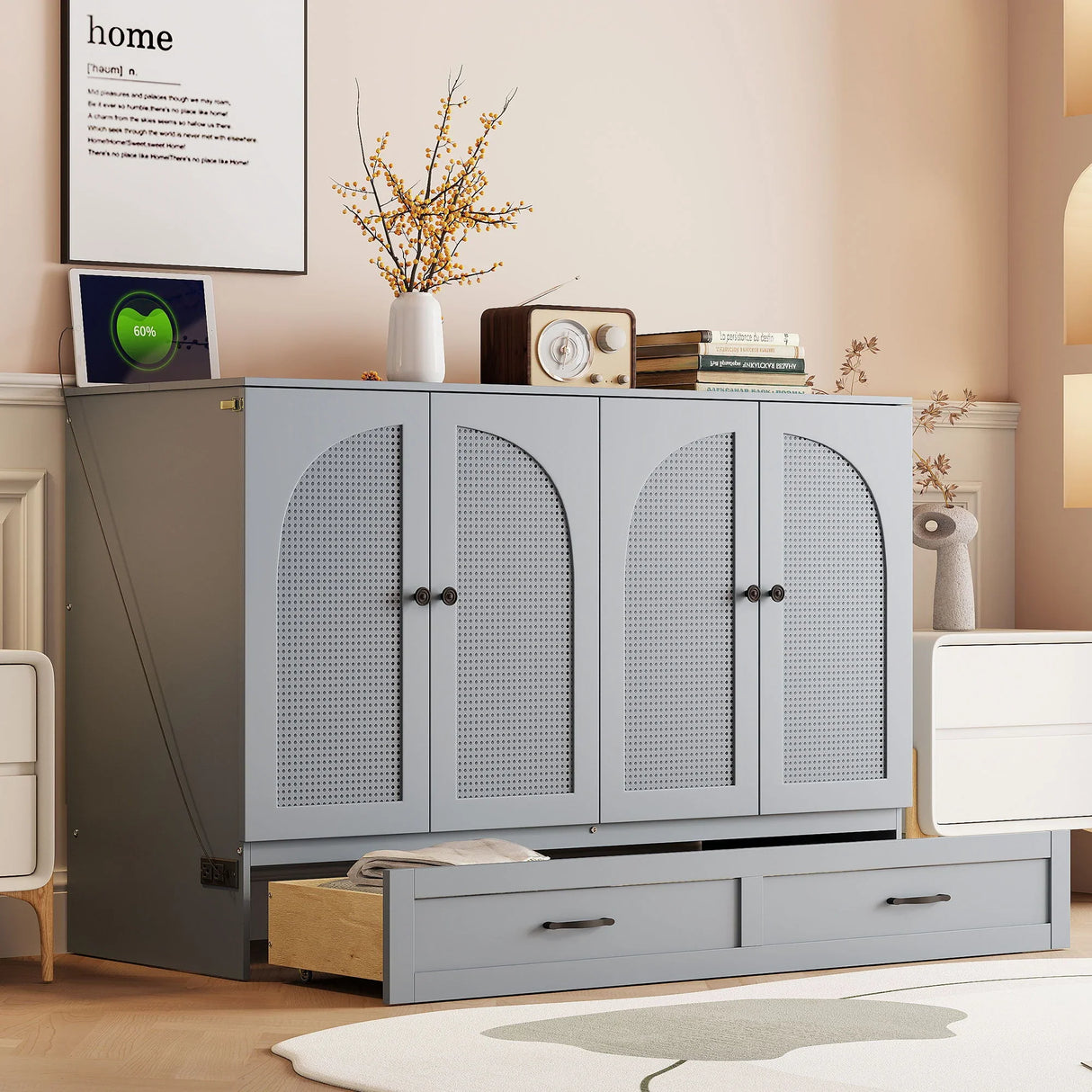 Murphy Bed With Large Drawers - Furniture Home Direct