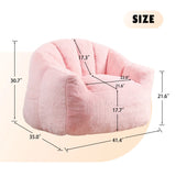 Beanbag Chair, Beanbag Sofa Chair With Armrests Stuffed High Density Foam - Furniture Home Direct