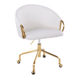 Claire - Stylish Design Contemporary / Glam Task Chair - Furniture Home Direct