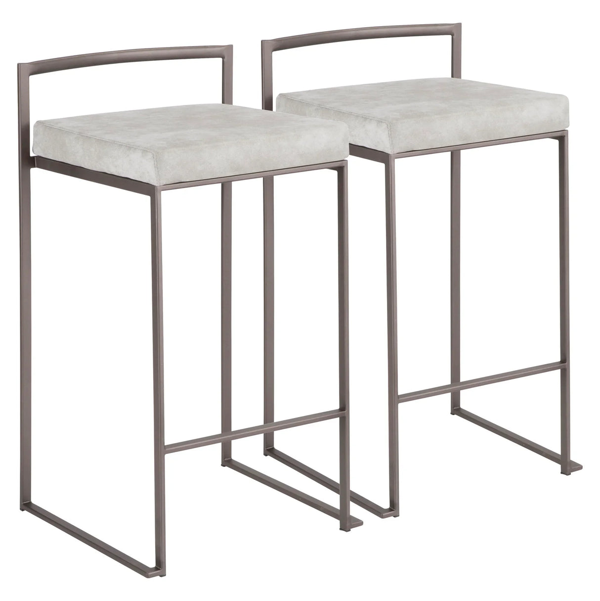 Fuji - Industrial Stackable Counter Stool Elegant Design - Furniture Home Direct
