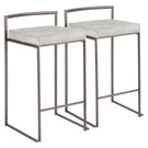 Fuji - Industrial Stackable Counter Stool Elegant Design - Furniture Home Direct