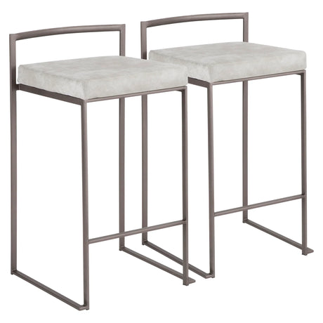 Fuji - Industrial Stackable Counter Stool Elegant Design - Furniture Home Direct