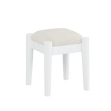 Vanity Desk Bohemian Retro Wood Makeup Station White - Furniture Home Direct