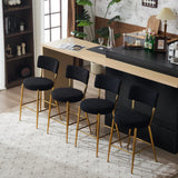 Modern Teddy Fabric Upholstered Bar Stools - Furniture Home Direct