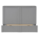 Murphy Bed With Drawer And A Set Of Sockets & USB Ports, Pulley Structure Design - Furniture Home Direct