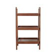Premium Storage Organizer, 3-Tier Beech Shoe Rack For Entryway, Living Room - Walnut - Furniture Home Direct