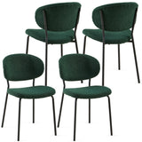 Boucle Dining Chairs, Dining Chairs With Metal Legs For Dining Room, Kitchen, Living Room - Furniture Home Direct