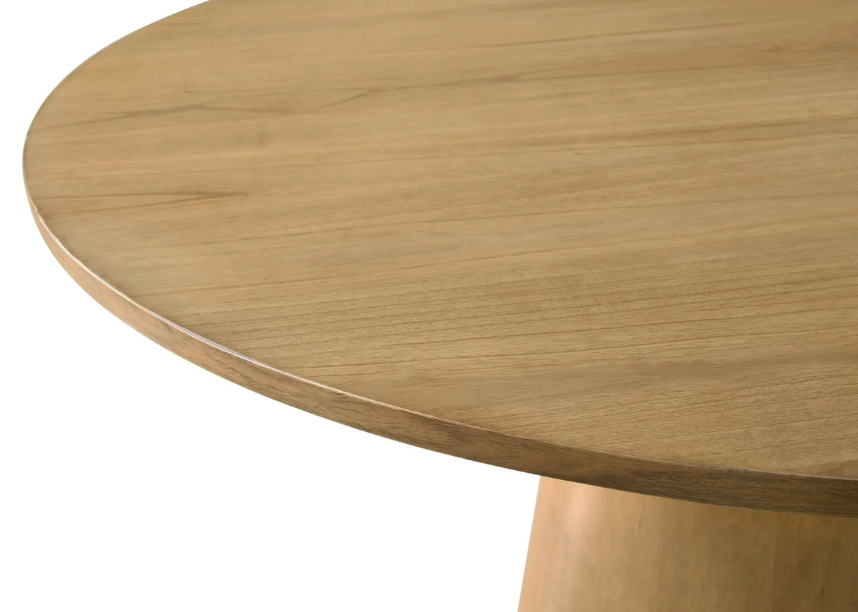 Jasper - Contemporary Round Dining Table With Black Finish Chairs - Furniture Home Direct