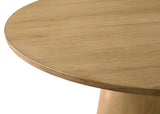 Jasper - Contemporary Round Dining Table With Black Finish Chairs - Furniture Home Direct