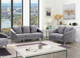 Sofia - Velvet Fabric Living Room Set - Furniture Home Direct