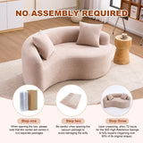 Tai Chi - Curved Dual Depth Loveseat - Furniture Home Direct