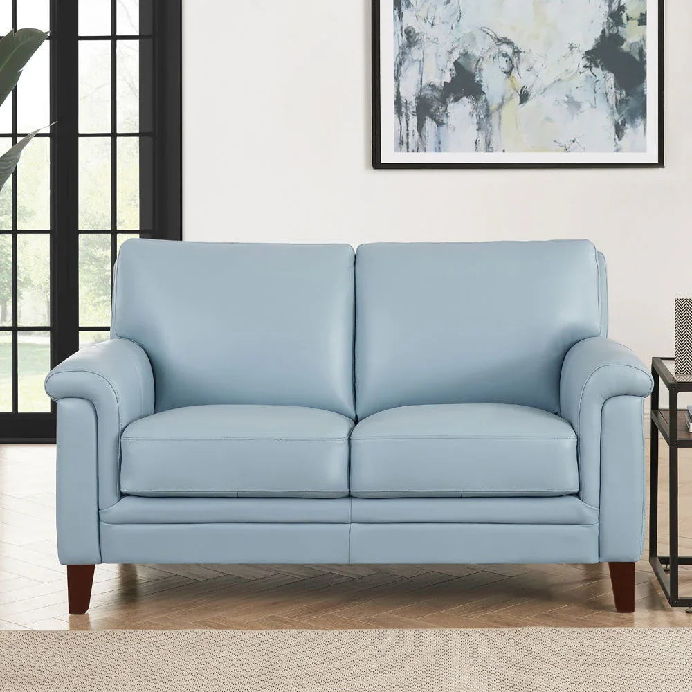 Westcott - Leather Loveseat - Furniture Home Direct