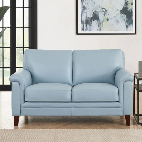 Westcott - Leather Loveseat - Furniture Home Direct